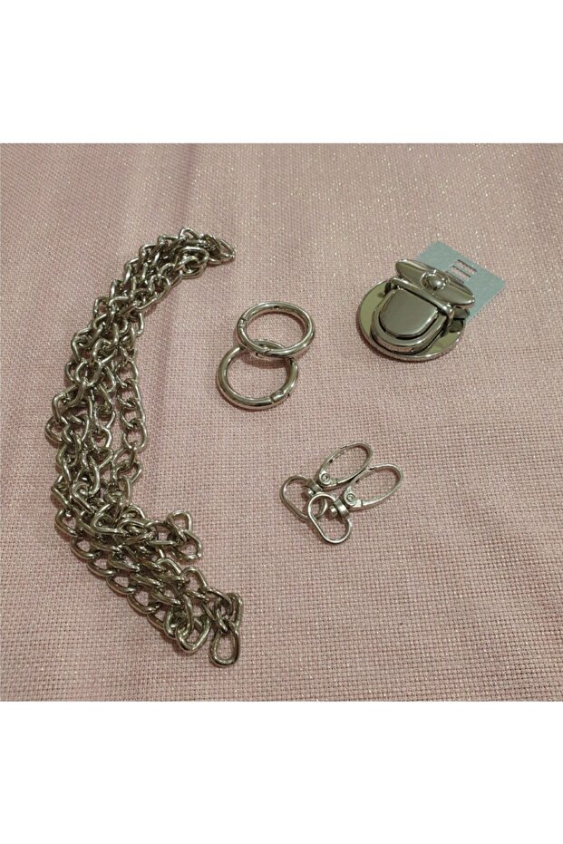 Bag Making Set - Chain Set - Silver Color