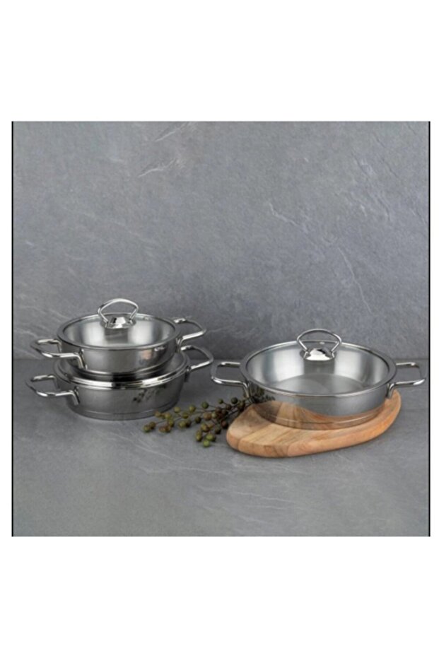 SILVER CELİK 6 PARÇA SAHAN SETI - 2