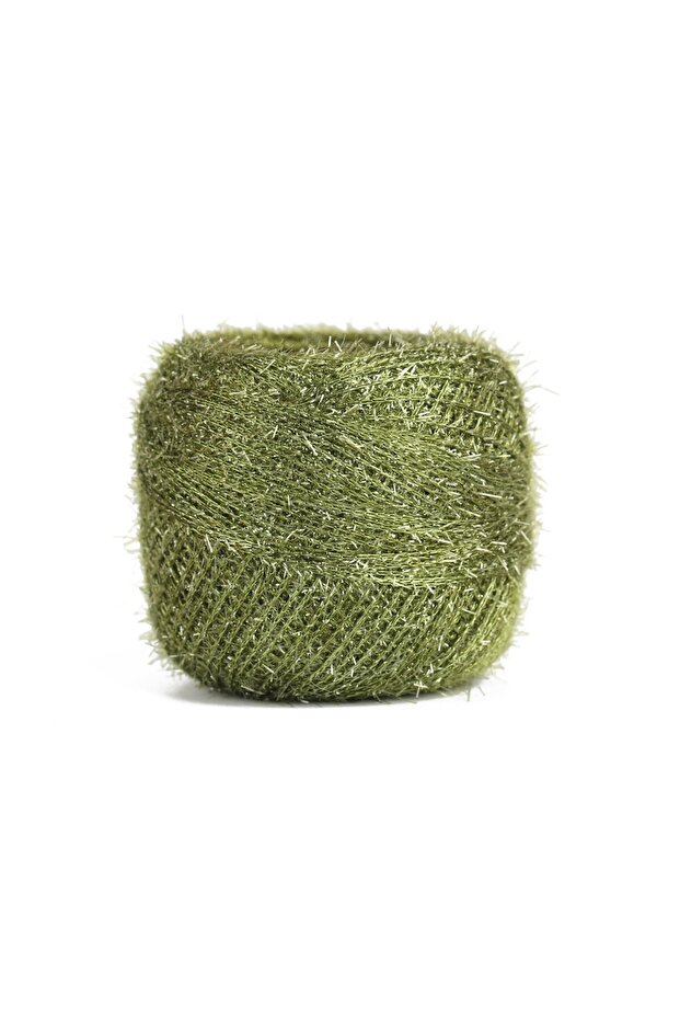 Number 25 Khaki Green Glitter Punch Embroidery Floss (25gr)
