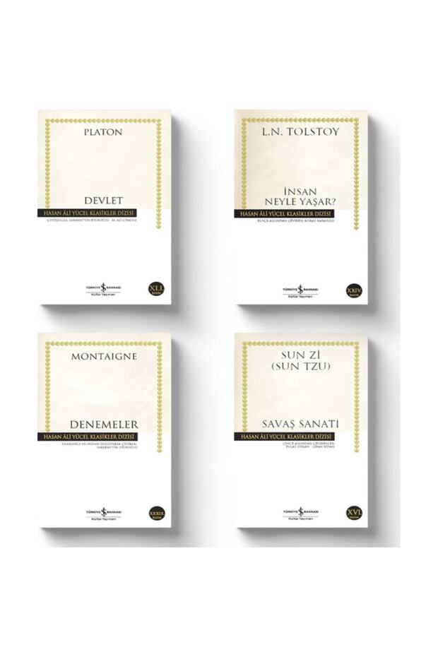 Hasan Ali Yücel Klasikleri Dizisi 4 Books (Humanity Lives on - State-War Art-Essays)