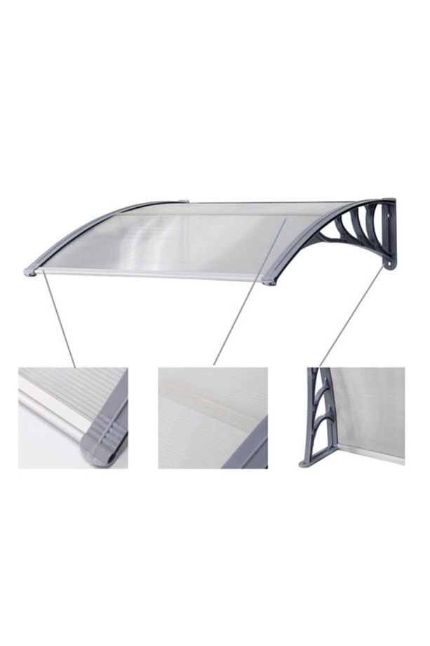 Camaks Kapı Üstü Pratik Sundurma 120 X 80 Cm Gri Yp-00000014 - 5
