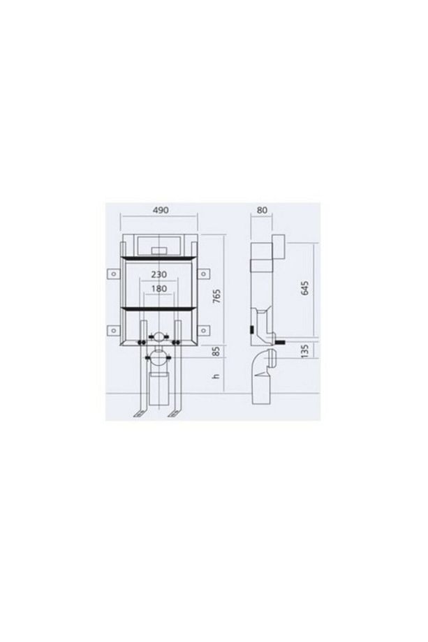Gömme Rezervuar 3/6 Lt. Set (ASMA KLOZET UYUMLU 8 CM) - 3