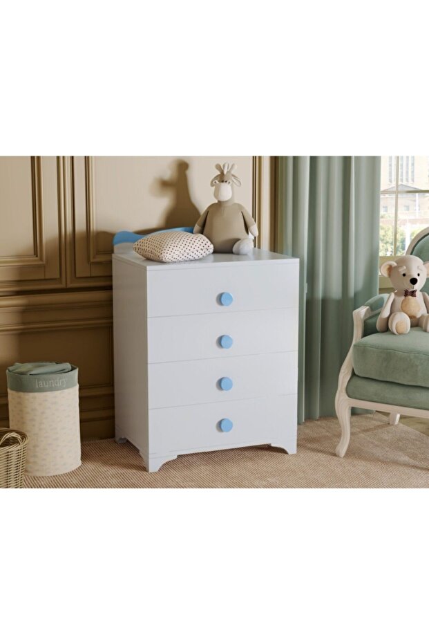 4 Çekmeceli Sifonyer Mavi - 1