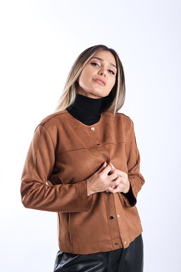 Kadın Süet Ceket - 3