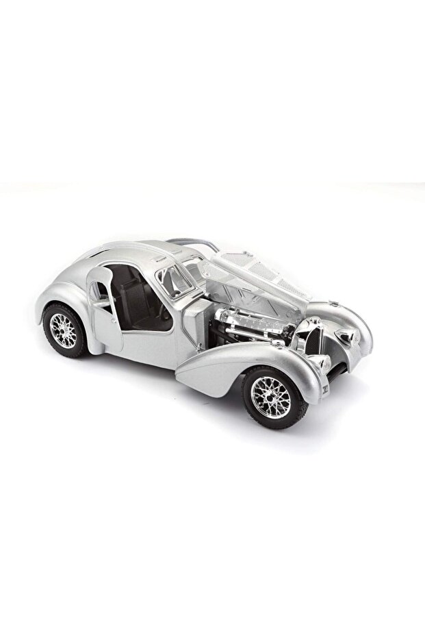 Bugatti Atlantic Diecast Model Araba (1:24 Ölçek) Gümüş - 2