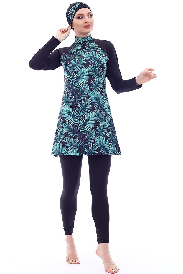 Women's Green Hijab Swimsuit