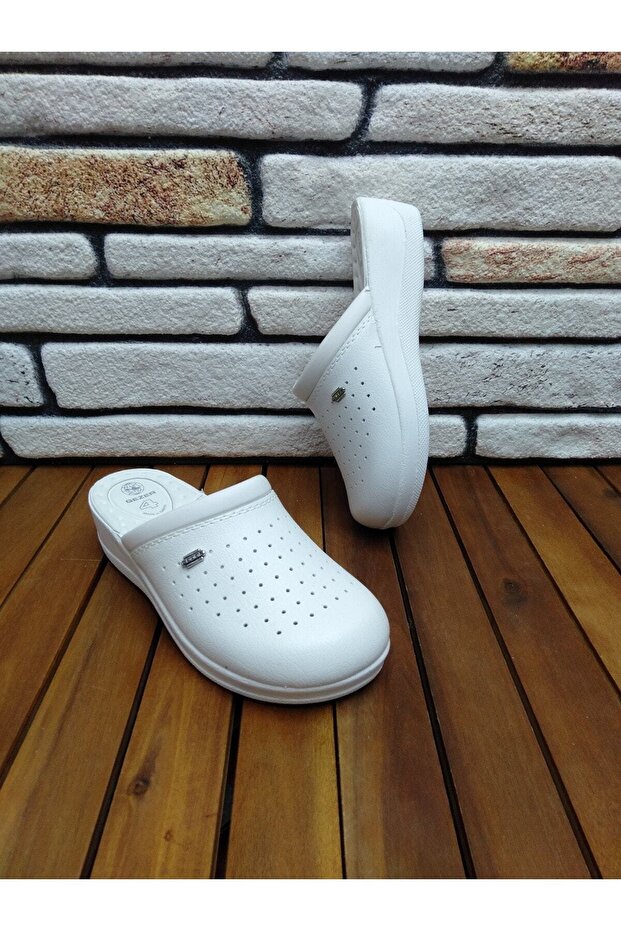 Uniszex fehér Sabo Work Hospital Nurse Doctor papucs - 3