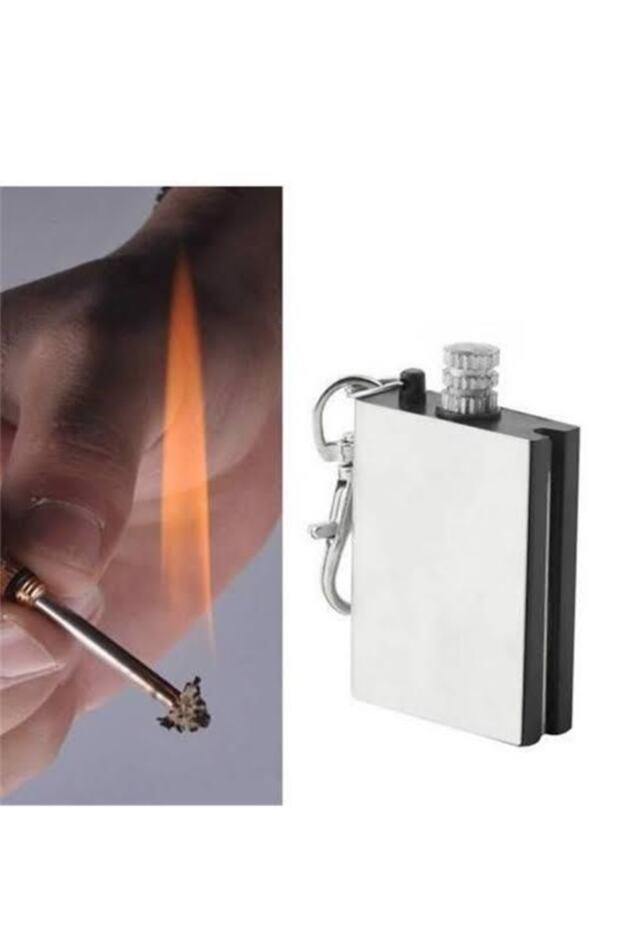 Metal Kibrit Çakmak Benzini İle Çalışır - 2