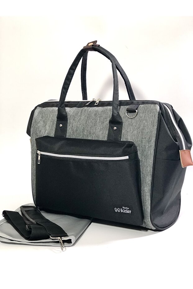 Baby Care Bag, Side Strap, Mother Baby Bag with Thermal Bottle Compartment