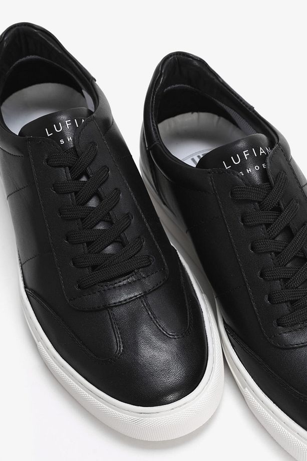 Josef Erkek Deri Sneaker Ayakkabı Siyah - 3