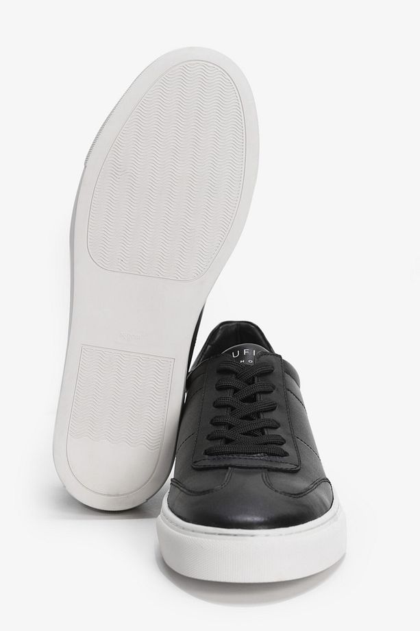 Josef Erkek Deri Sneaker Ayakkabı Siyah - 4