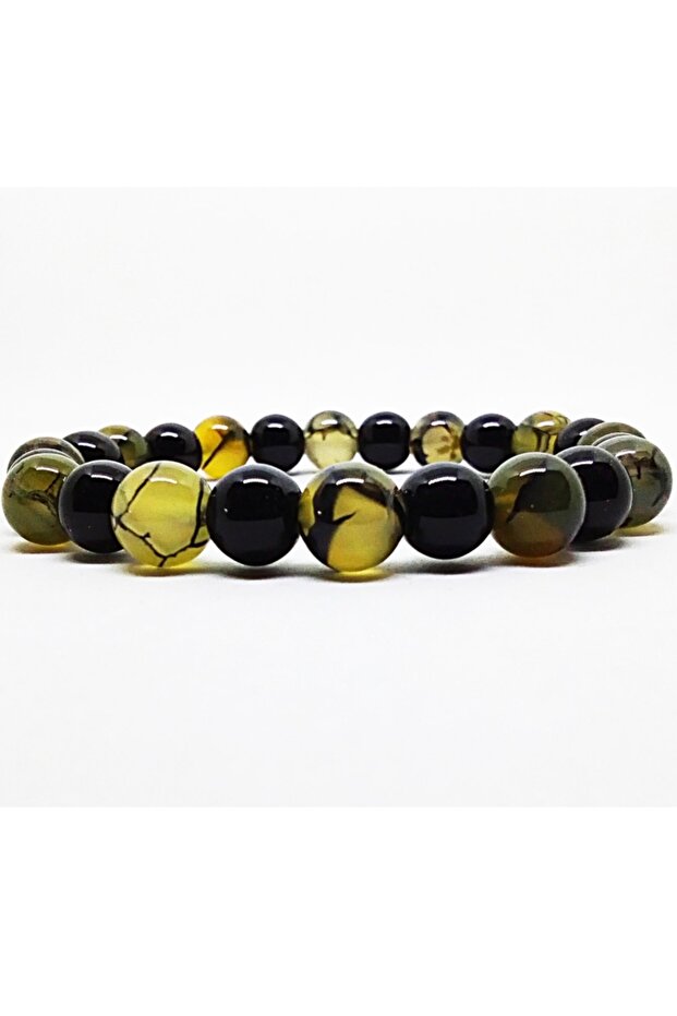 Alaca Agate-shiny Onyx Bracelet
