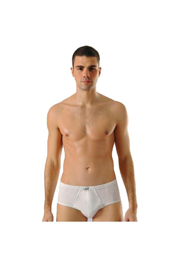 Pack of 6 Men's Combed Cotton Slip Panties White 1150