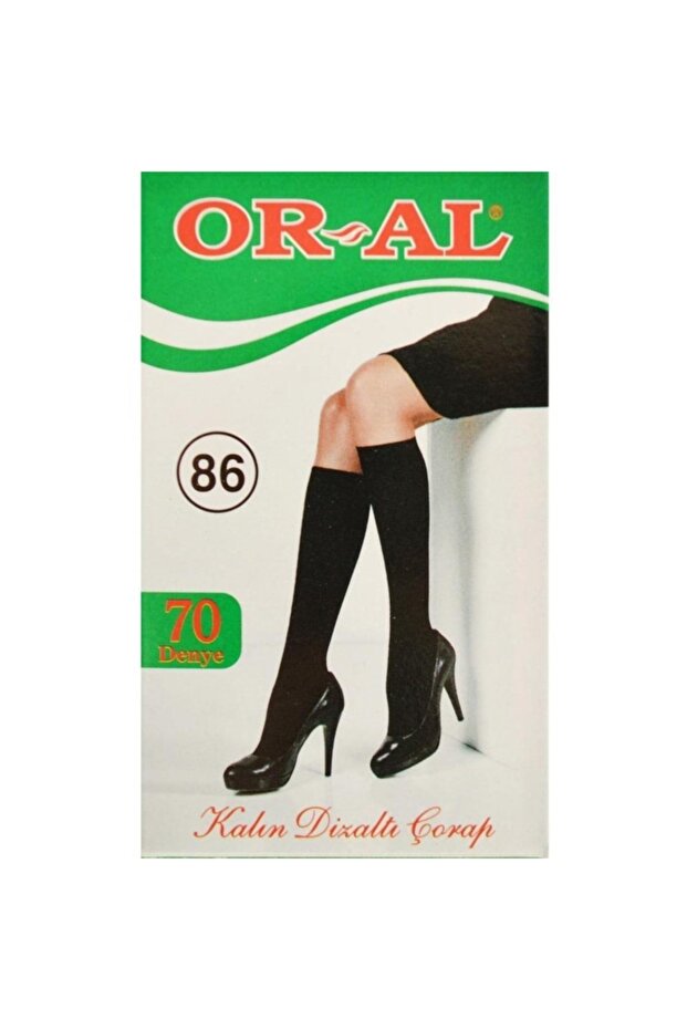 Oral Knee Socks Thick 70 Denier 6 Pairs 500 Black