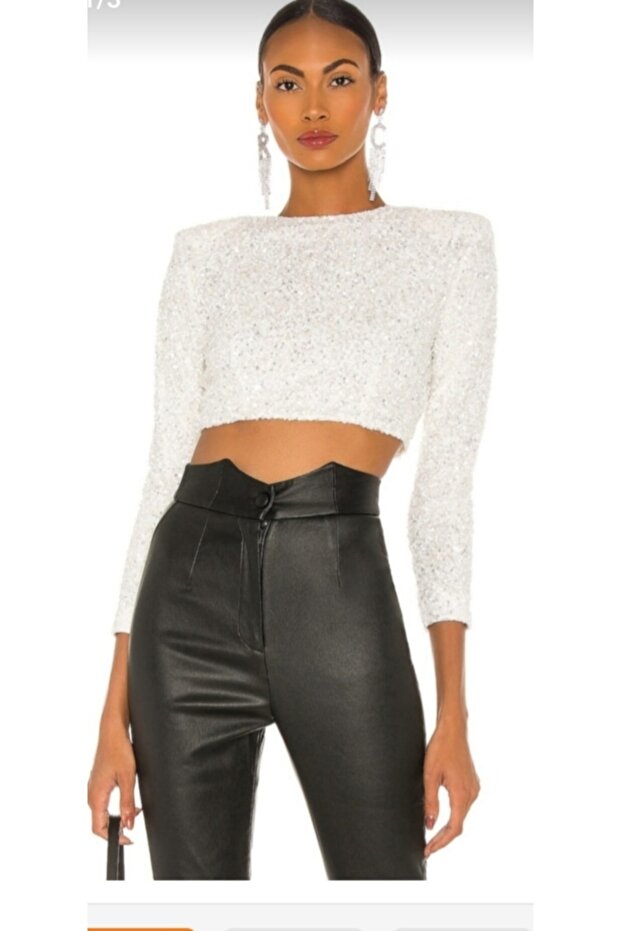 Vatkali Sequin Fabric Croptop