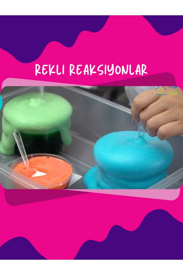 Deneyim Kutusu – Renkli Bilim Atölyesi Deney Seti / Deney Yapılış Videosu Hediyeli - 5