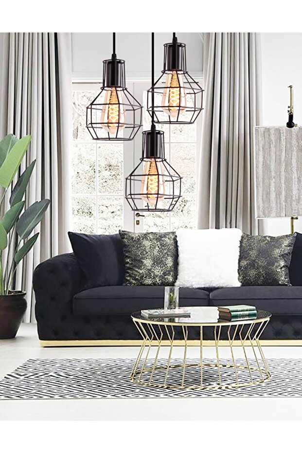 Zara New Black 3 Salon Avize - 4