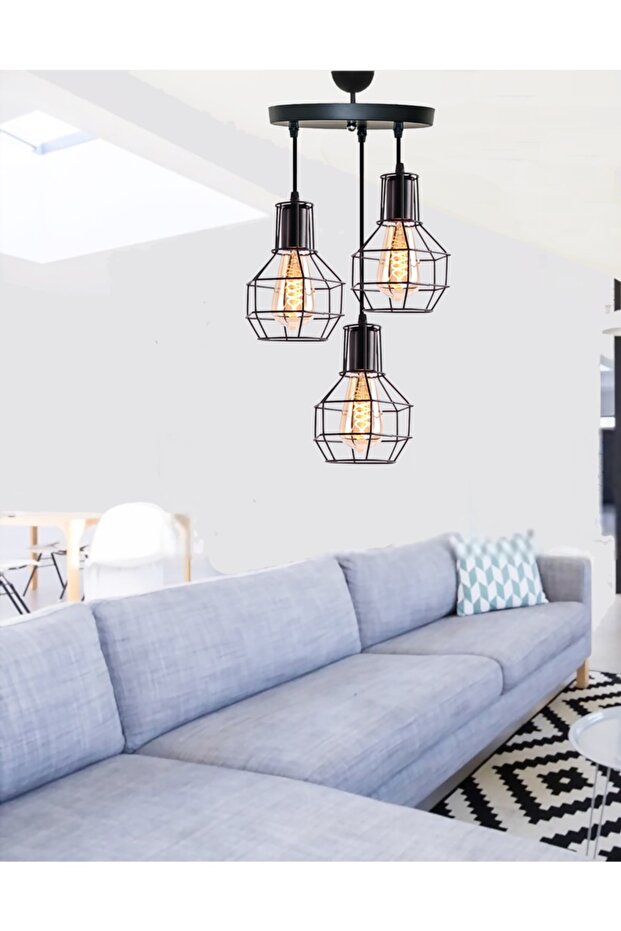 Zara New Black 3 Salon Avize - 6