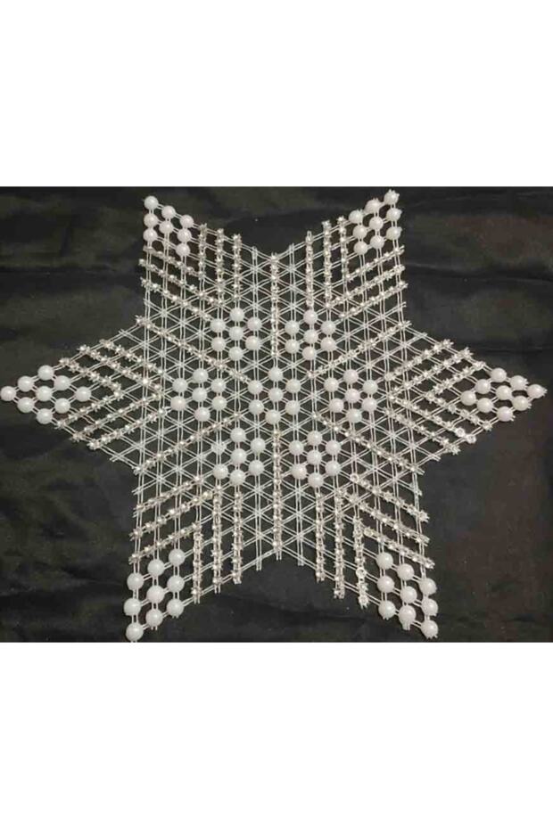 1 Piece Pulley Beaded Star Napkin Lace Tsrm41-1