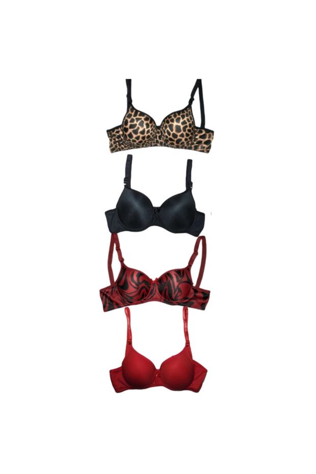 Women's Non-Padded Underwire 4-Piece Bra