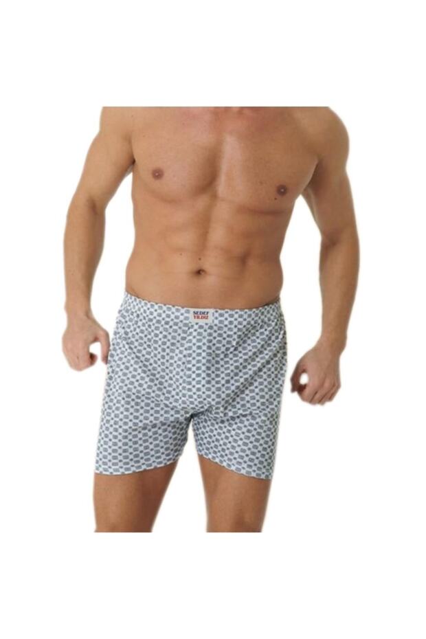 3 Piece I Men's Combed Cotton Patterned Boxers, 100% Cotton 1012