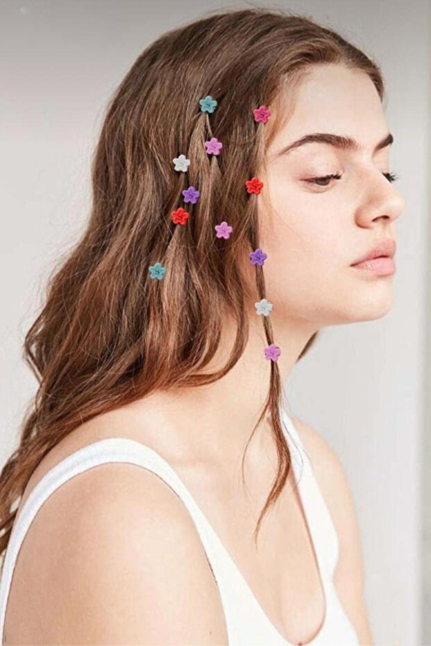 24 Colorful Hair Ornament Hairpins