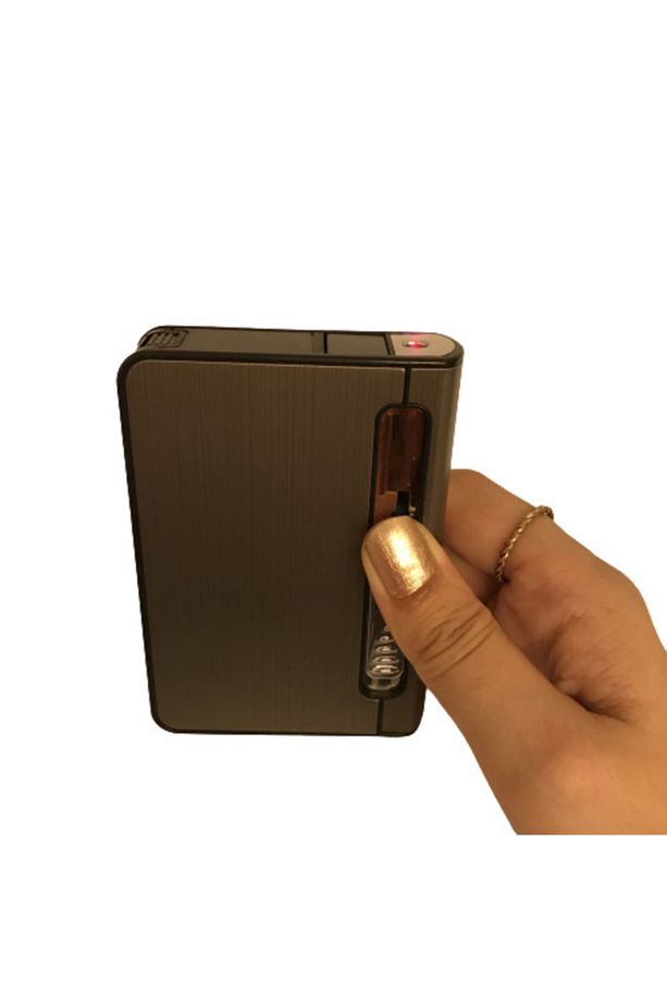Çakmak Tabaka Kısa Sigara Çıkaran Çakmaklı Tabaka - 5