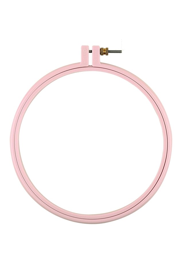 Screw Plastic Pulley, Round, Pink Etamine Embroidery and Punch Pulley 19 cm X 5 Pieces