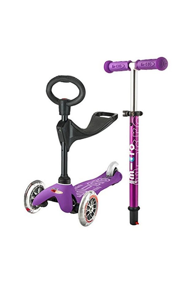 Mini Micro Scooter 3 In 1 Deluxe Purple Mmd012 - 1