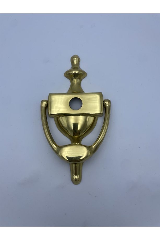 Çelik Kapı Taktak Prinç Sarı - Kapı Kolu Tokmağı Küçük Dürbün - 1