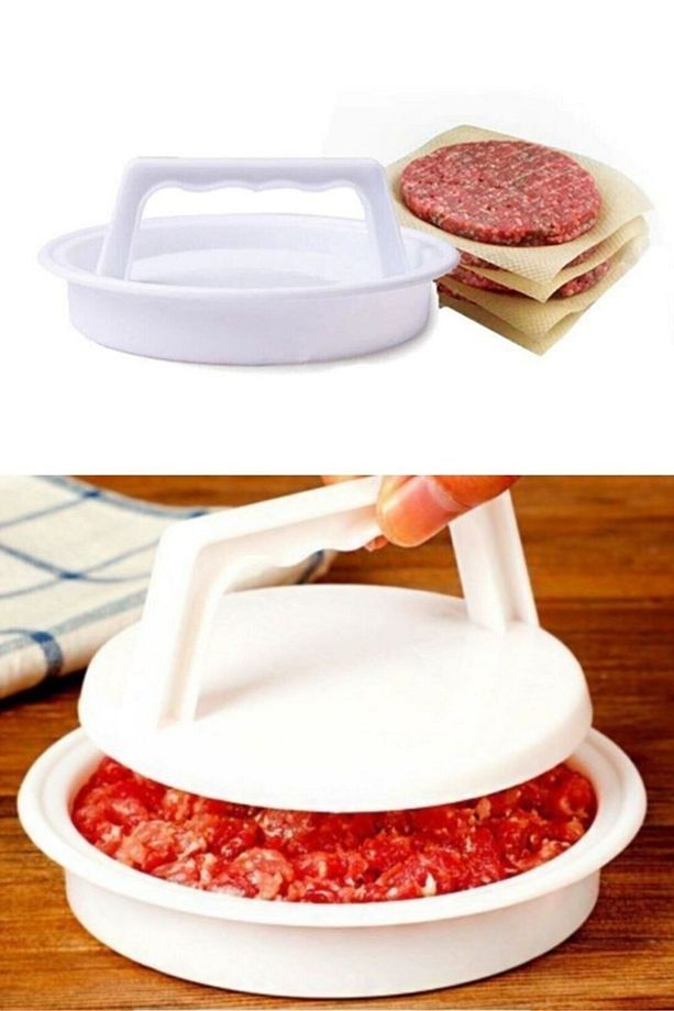 ® Hamburger Ve Köfte Şekillendirici Köfte Kalıbı Pratik Burger Pres Aparatı - 4