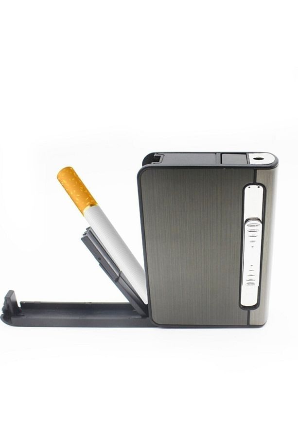 Çakmak Tabaka Kısa Sigara Çıkaran Çakmaklı Tabaka - 6