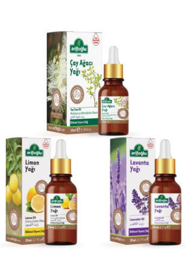 Çay Ağacı Yağı 10ml + Lavanta 20ml + Limon Yağı 20ml - 1