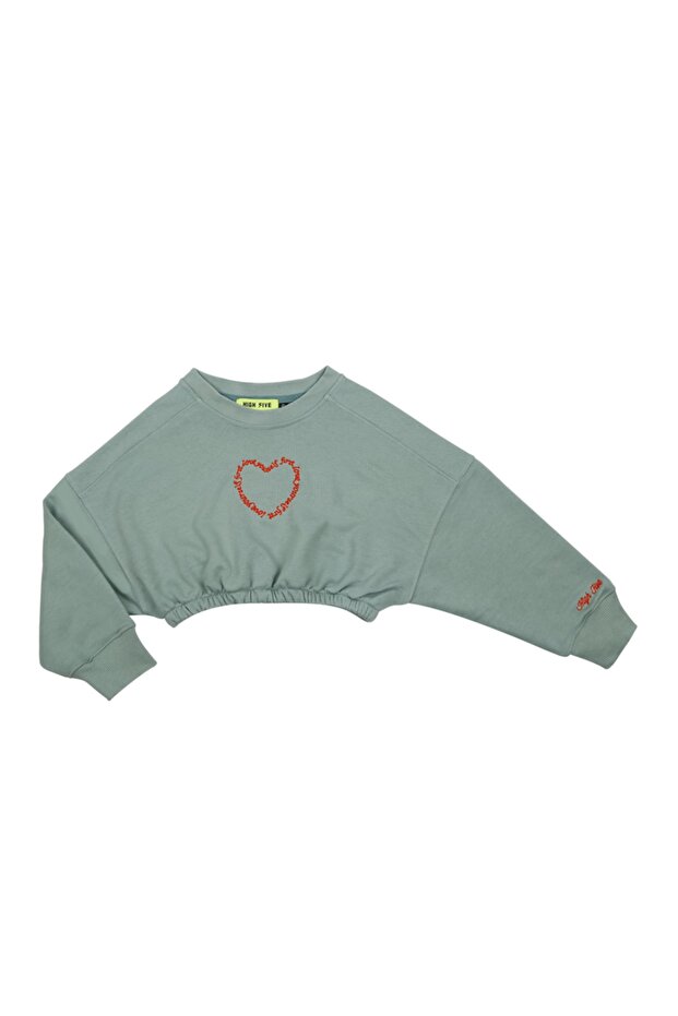 Çocuk Crop Sweatshırt