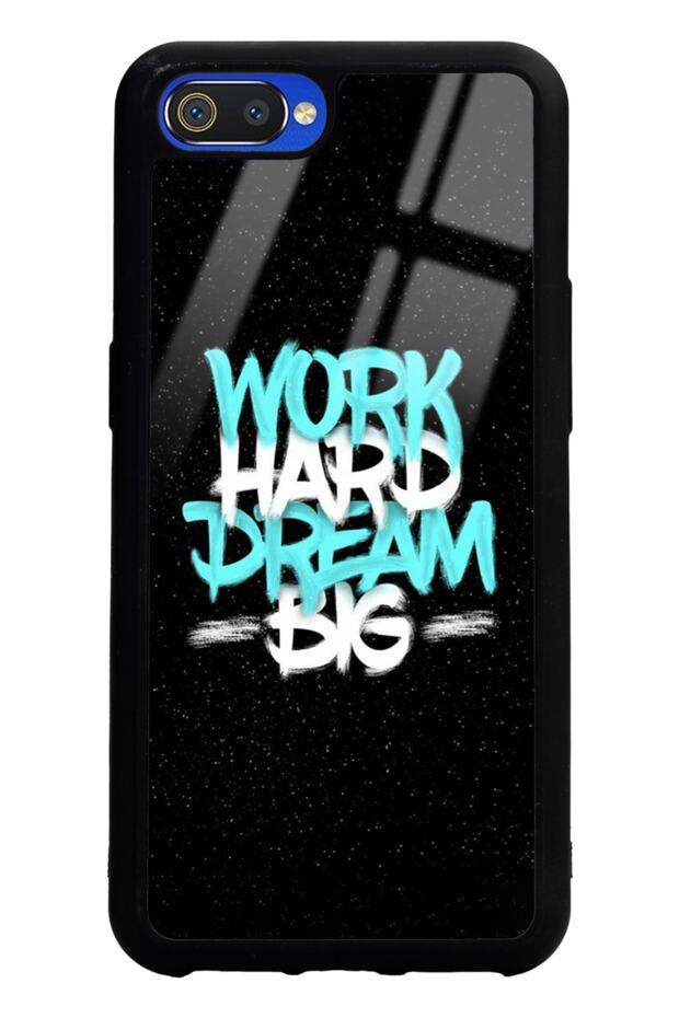 Oppo Realme C2 Glossy Phone Case with Space Motto Design