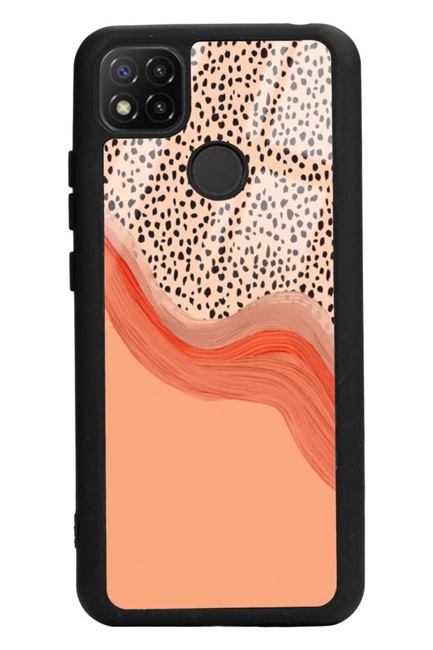 Xiaomi Redmi 9C Glossy Phone Case with Nude Spotted Design