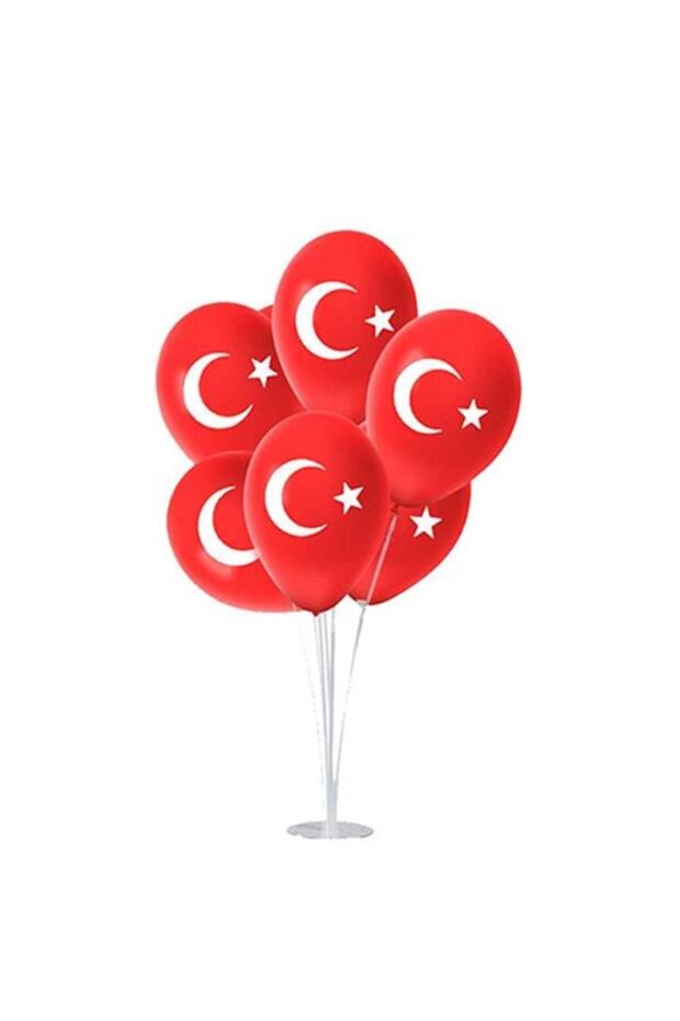 1 Piece 7 Balloons Moon Star Footed Balloon Stand