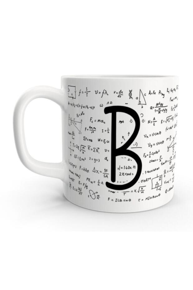 Letter B Math Formula Design Mug with Letter