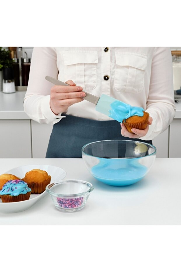 Silikon Spatula Gri Mavi Trendexpress - 2