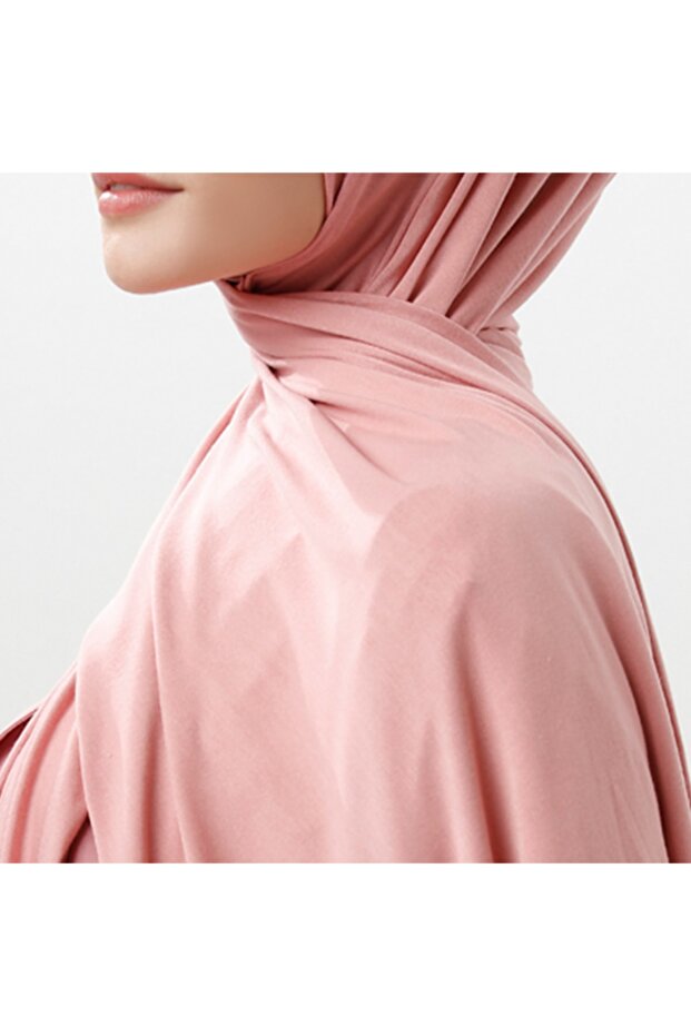 شال قطني ممشط بلون مسحوق - 2