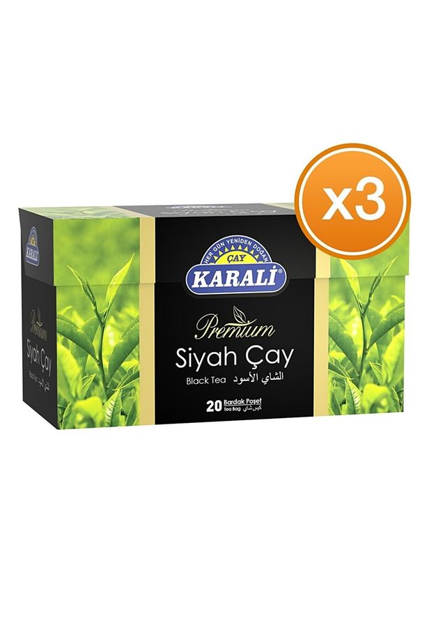 Bardak Poşet Siyah Çay 20'li X 3 Adet - 1