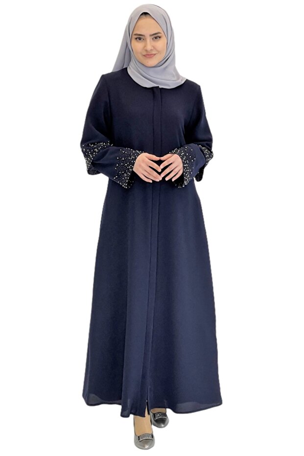 Abaya Ferace Bleumarin - 4
