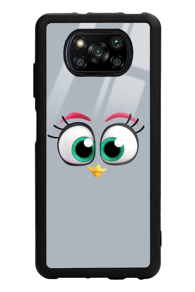 غلاف هاتف لامع بتصميم رمادي لهاتف Xiaomi Poco X3