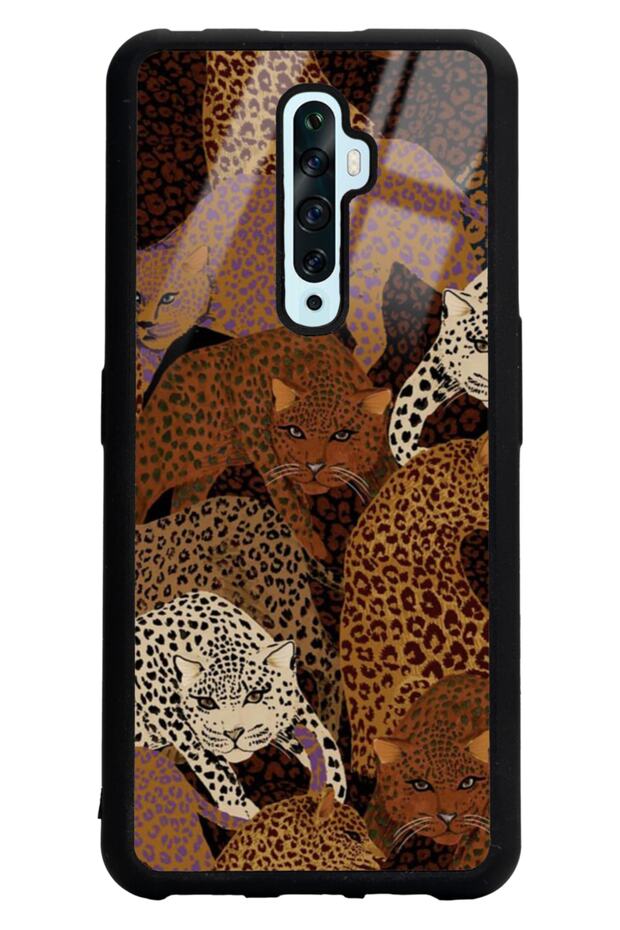 Oppo Reno 2Z Glossy Phone Case with Leopards Design