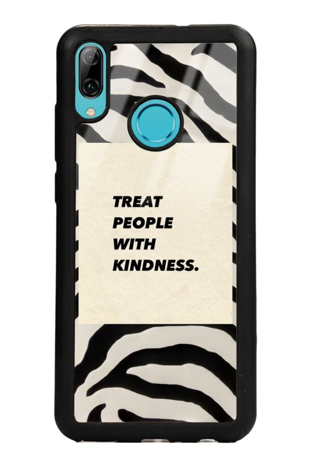 Huawei P Smart (2019) Glossy Phone Case with Zebra Motto Design