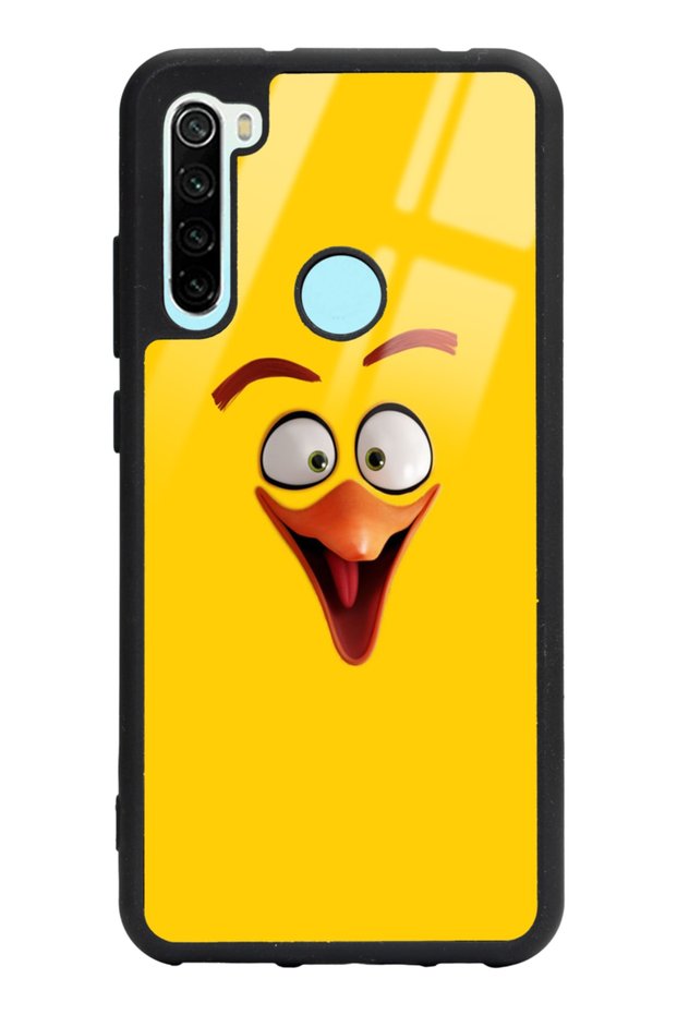 حافظة هاتف لامعة بتصميم أصفر لهاتف Xiaomi Redmi Note 8
