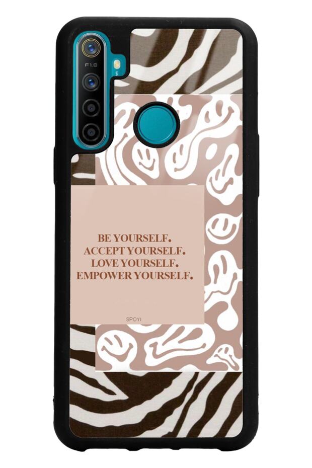 Oppo Realme 5I Emoji Zebra Design Glossy Phone Case