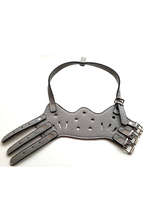 Lassie Ayarlanabilir Yumuşak Doku Uzun Burun Köpek Ağızlık Grigio - 3