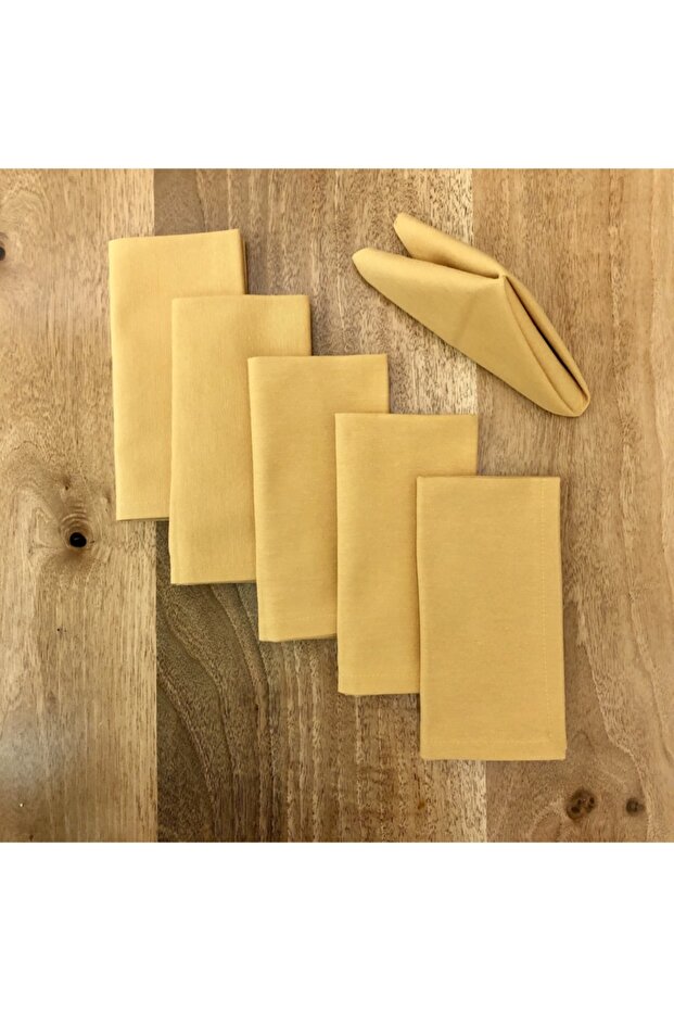 American Service, 6-Piece Special Stitched Fabric Napkin Gold