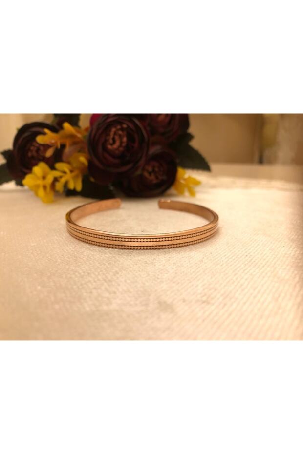 Saf Bakır Bileklik 2 Nokta Model-her Bileğe Uygun-unisex - 1
